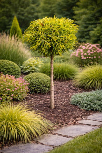 Кипарисовик тупий Гітте|Chamaecyparis obtusa ’Gitte’|Кипарисовик тупой Гитте